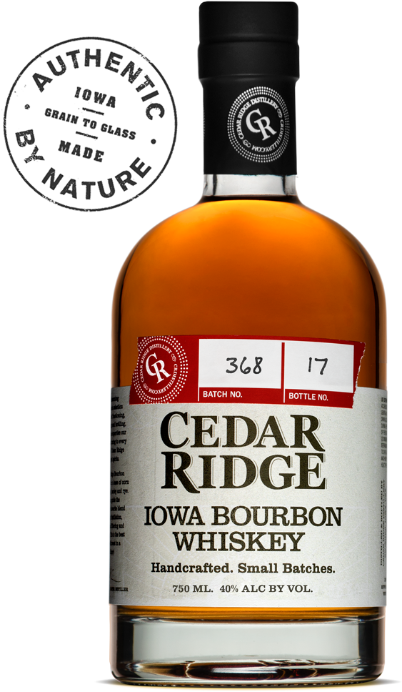 Iowa Bourbon Whiskey - Glass Bottle (600x998), Png Download