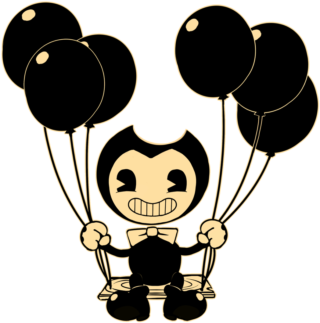 時 On Twitter - Bendy And The Ink Machine Balloons (1071x1200), Png Download