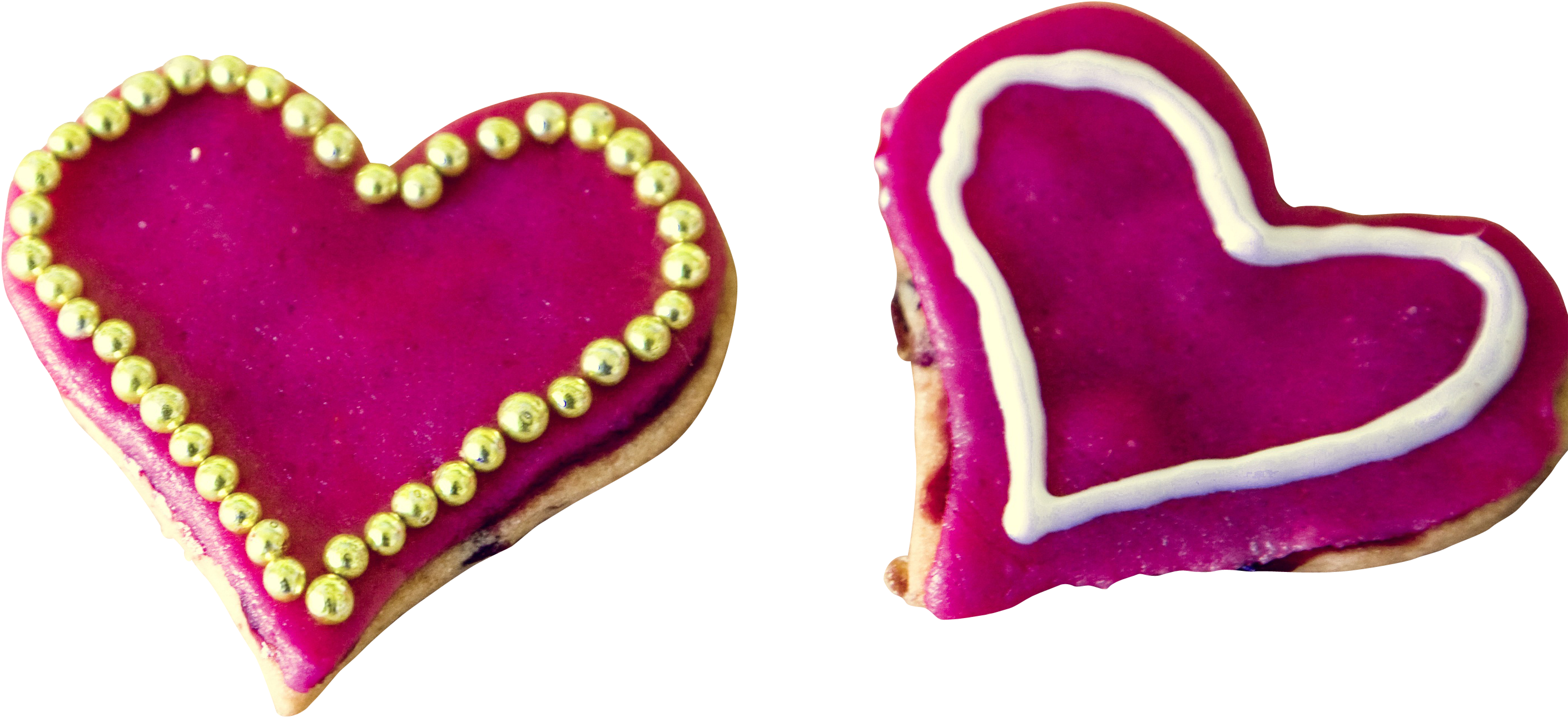 Shocking Pink Heart Creamy Cookie Png Image - Hình Chúc Mừng Sinh Nhật Ban Trai (4368x2912), Png Download