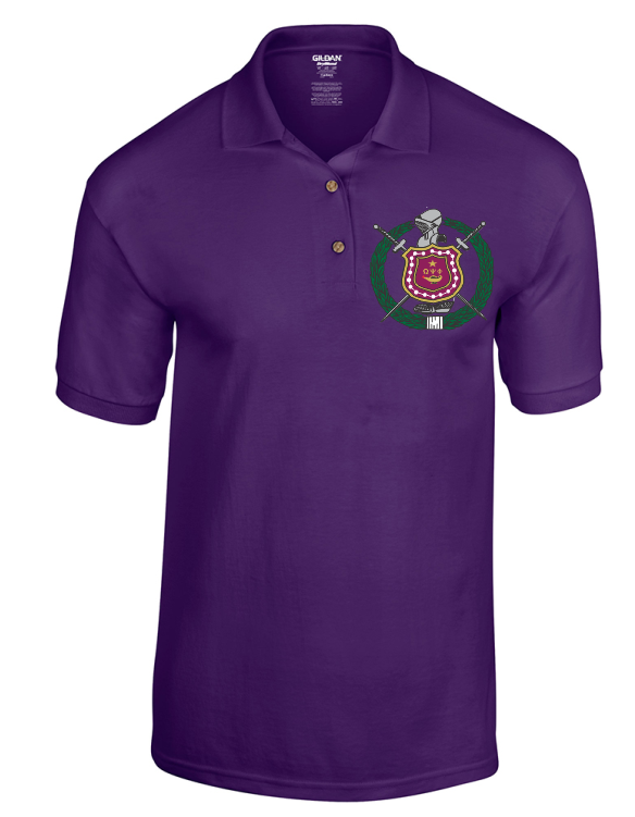 Polo - Omega - Gildan Purple Polo Shirt (751x751), Png Download