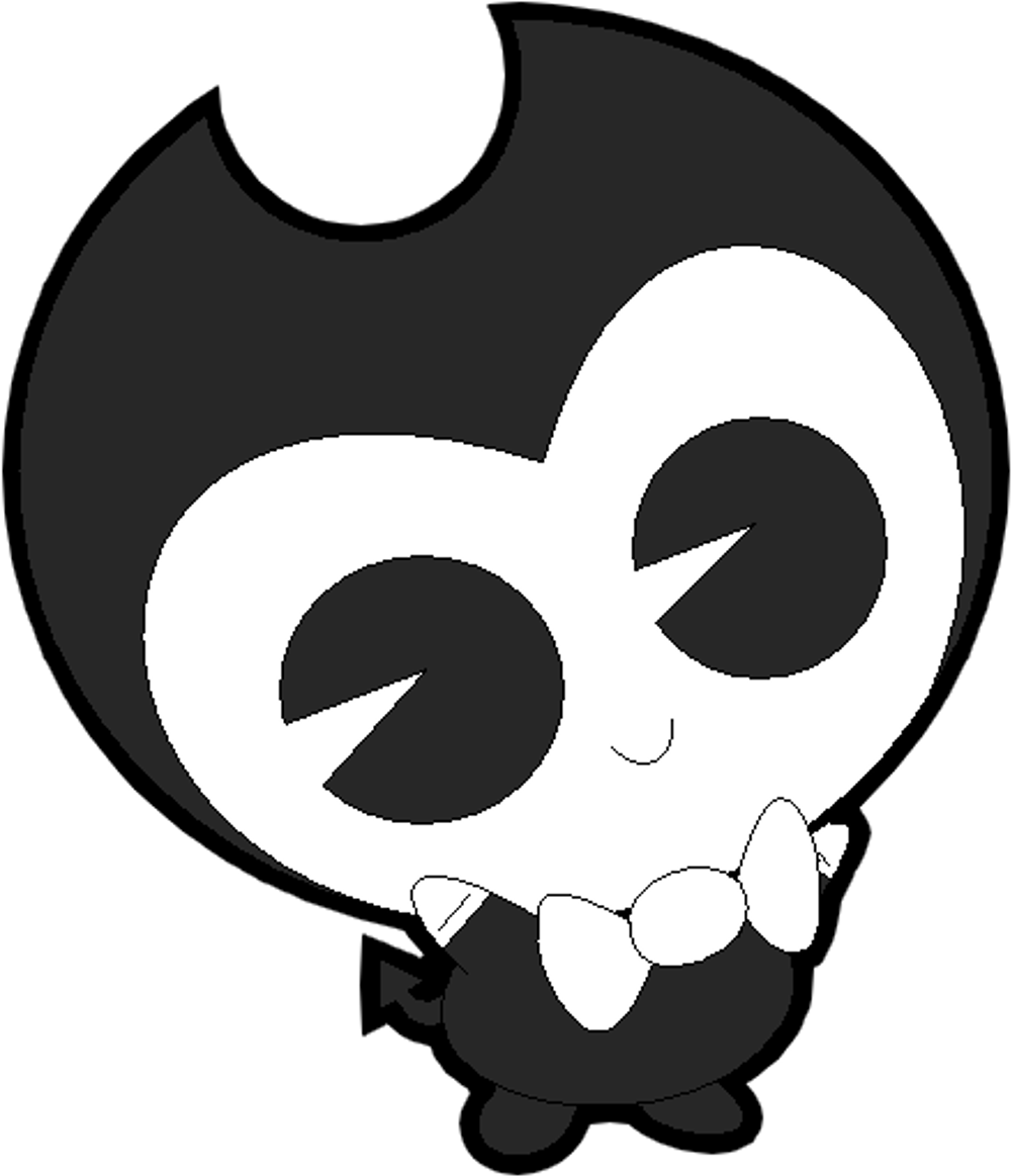 Bendy Sticker - Bendy And The Ink Machine Chibi (1024x1181), Png Download
