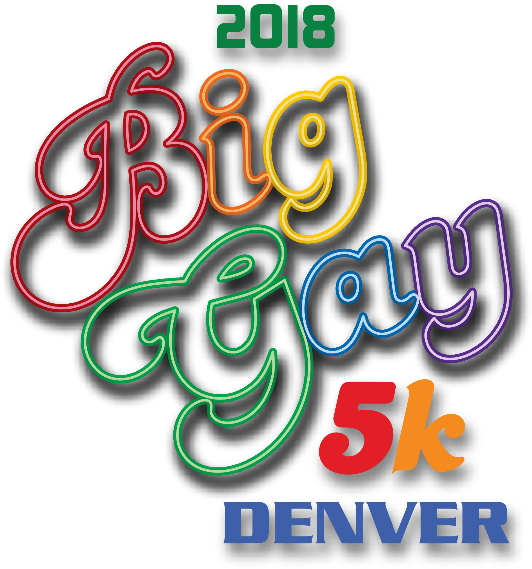 Denver's Original Gay Pride Running Celebration - Graphic Design (1859x2009), Png Download