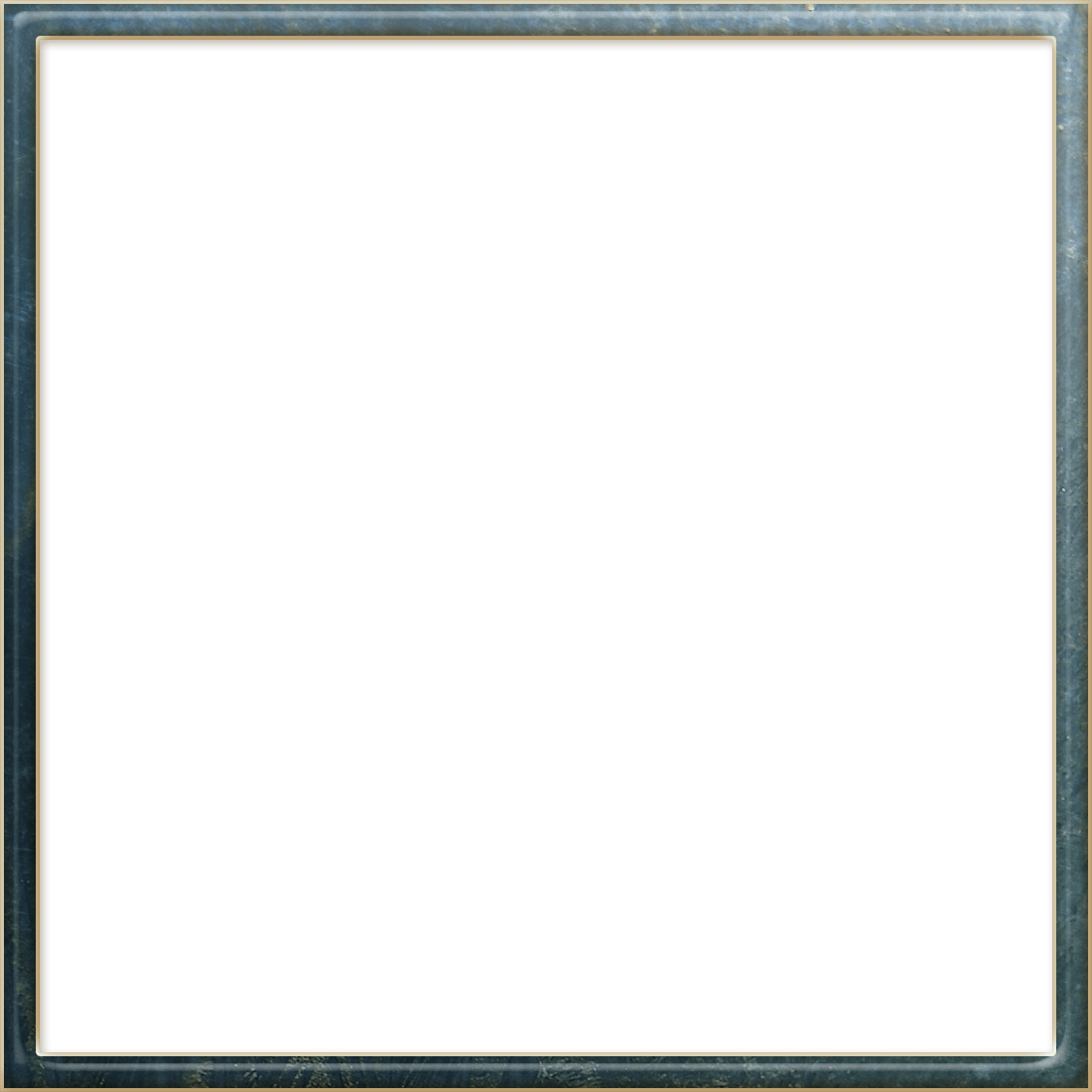 White Transparent Square Frame - Ivory (1100x1100), Png Download