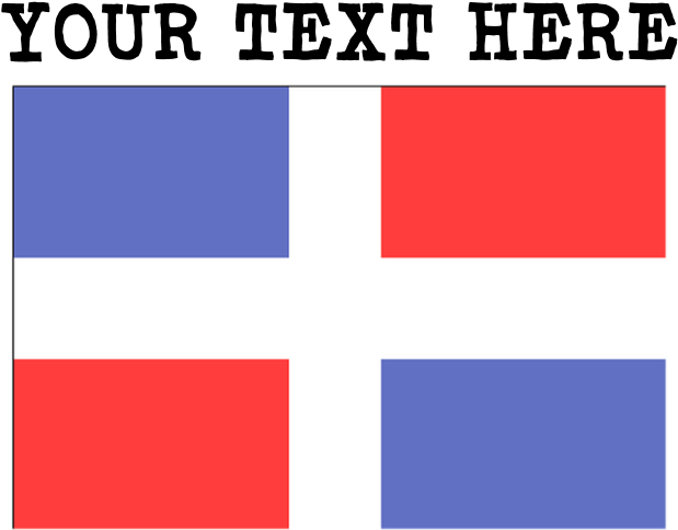 Custom Dominican Republic Flag Mugs - Flag (700x700), Png Download