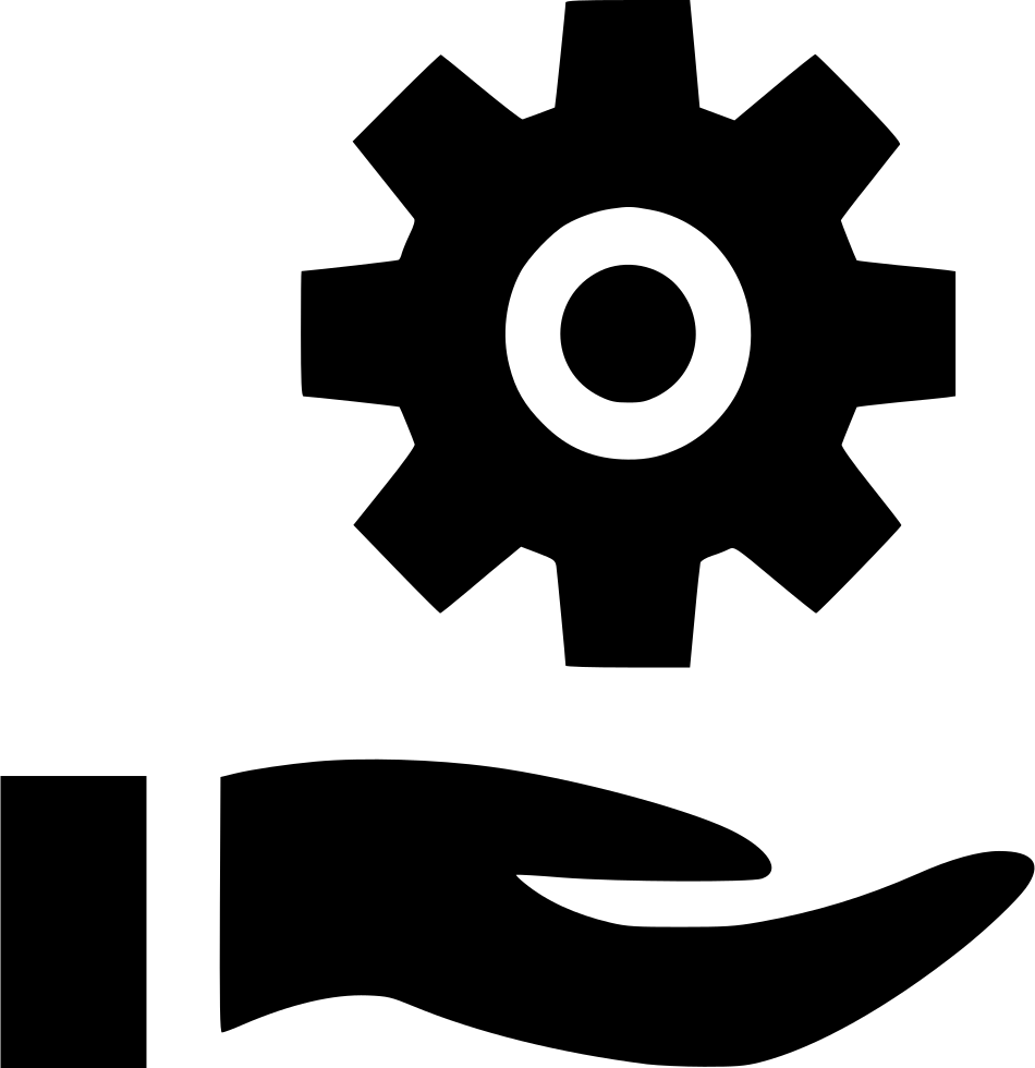 Png File Svg - Hand With Gear Icon Png (950x980), Png Download