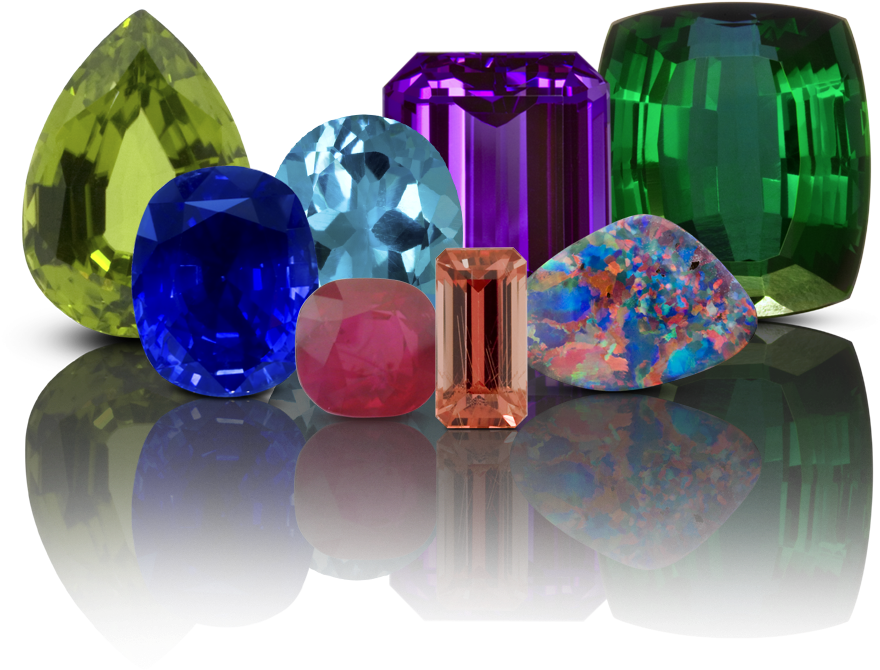 Seng Jewelers Colored Stone Information - Colored Stone Png (945x908), Png Download