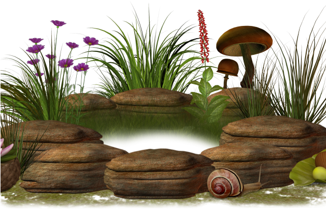 Pond Clipart Svg - Alice In Wonderland Mushroom Png (640x480), Png Download
