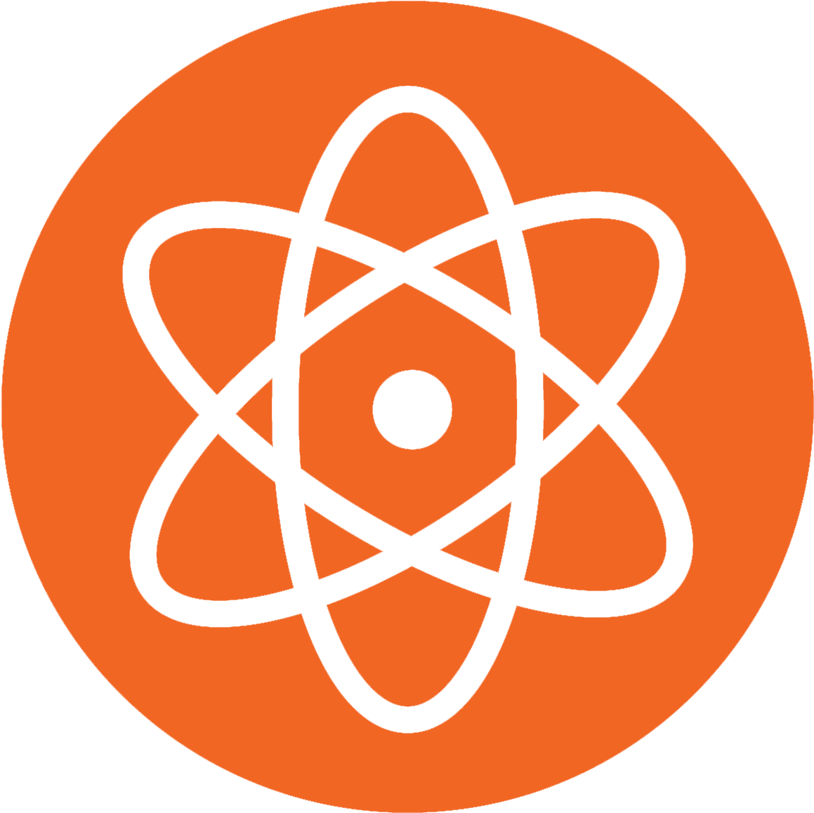 Nuclear Symbol On Orange Background - Science Dictionary (1200x1200), Png Download