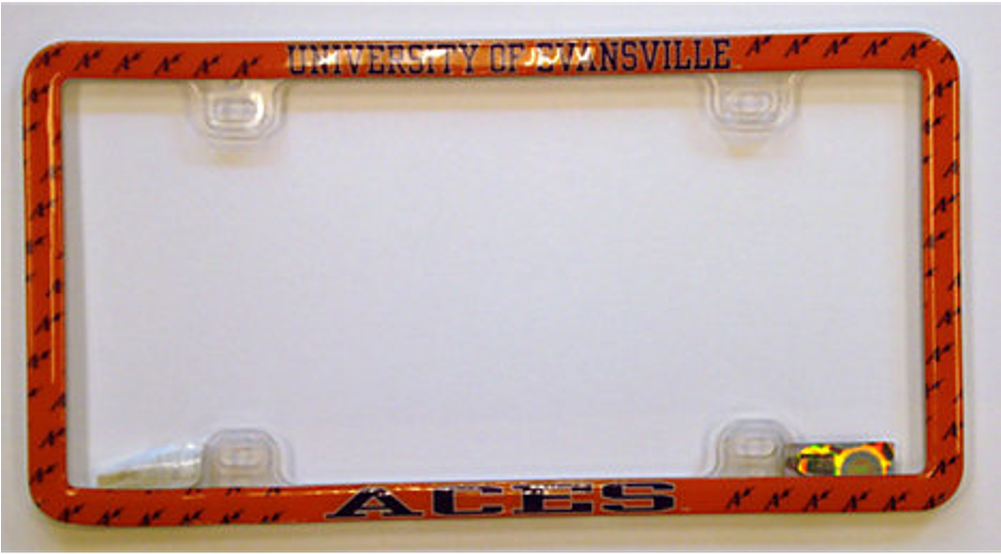 Orange License Plate Frame - Mirror (1000x1000), Png Download