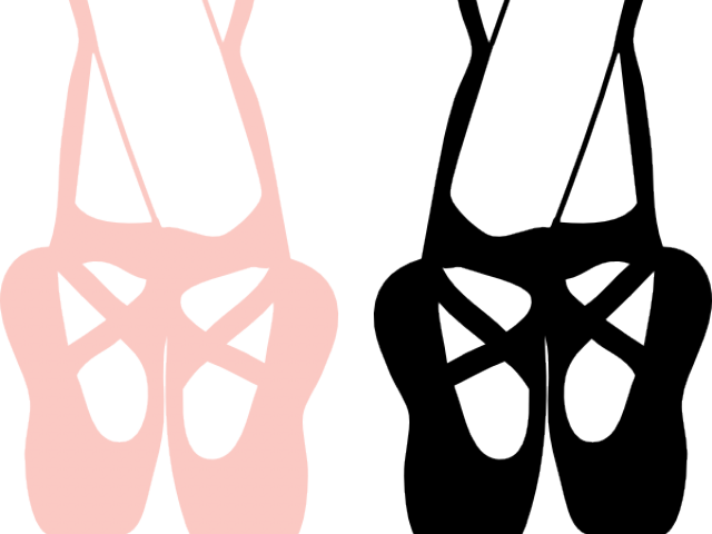 Ballet Clipart Ballerina Foot - Ballet Shoes Transparent Background (640x480), Png Download