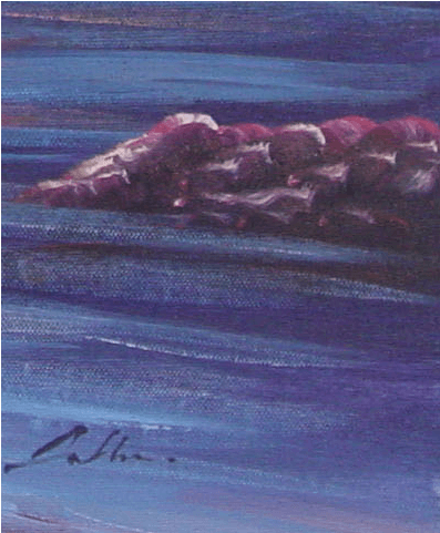 Fishing Boat Red Seaview Oil Painting - Painting (1000x714), Png Download