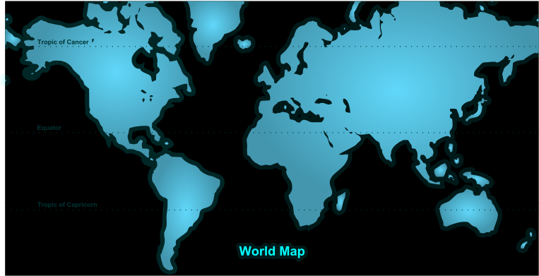 Free Vector World Map - World Map (800x566), Png Download