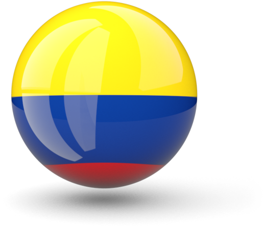 Illustration Of Flag Of Colombia - Colombia Flag Ball Png (640x480), Png Download