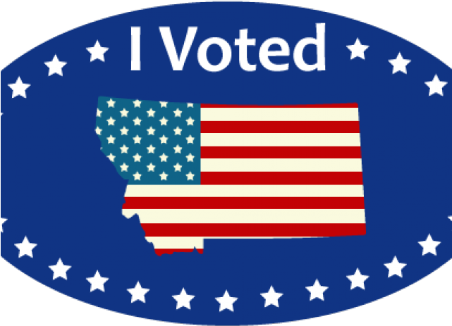 Vote Clipart Voted Sticker - Voted Montana (640x480), Png Download