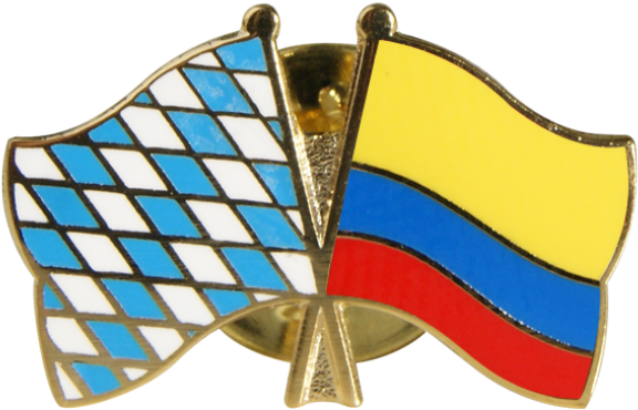 Colombia Friendship Flag Pin, Badge - Flag (1500x997), Png Download