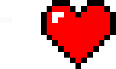 Sky Blue Heart Pixel - Christmas Ornaments Pixel Art (1040x860), Png Download
