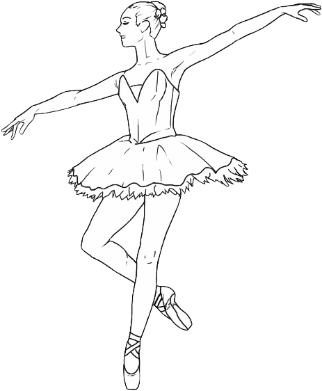 Ballerina - Dance (514x622), Png Download