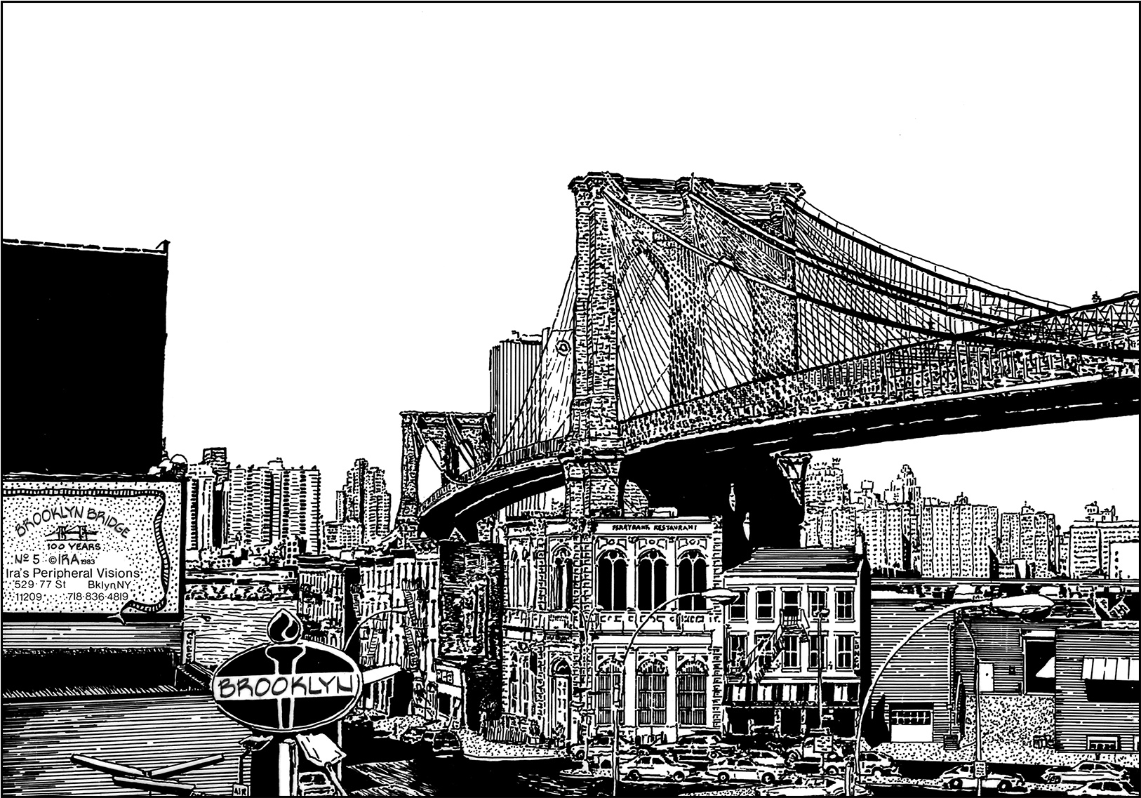Brooklyn Bridge - Announcement Formation Of New Business (1660x1660), Png Download