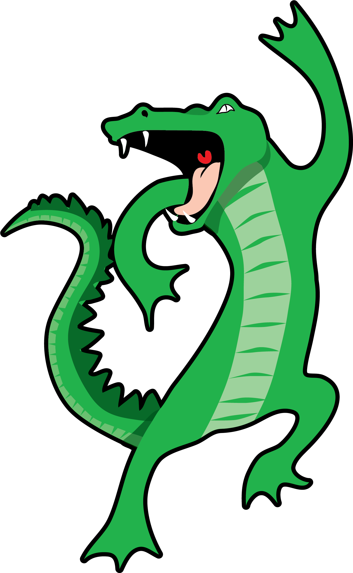 Dancing Alligator Vector Clip Art - Mardi Gras Gras Clip Art Transparent Background (1757x2475), Png Download