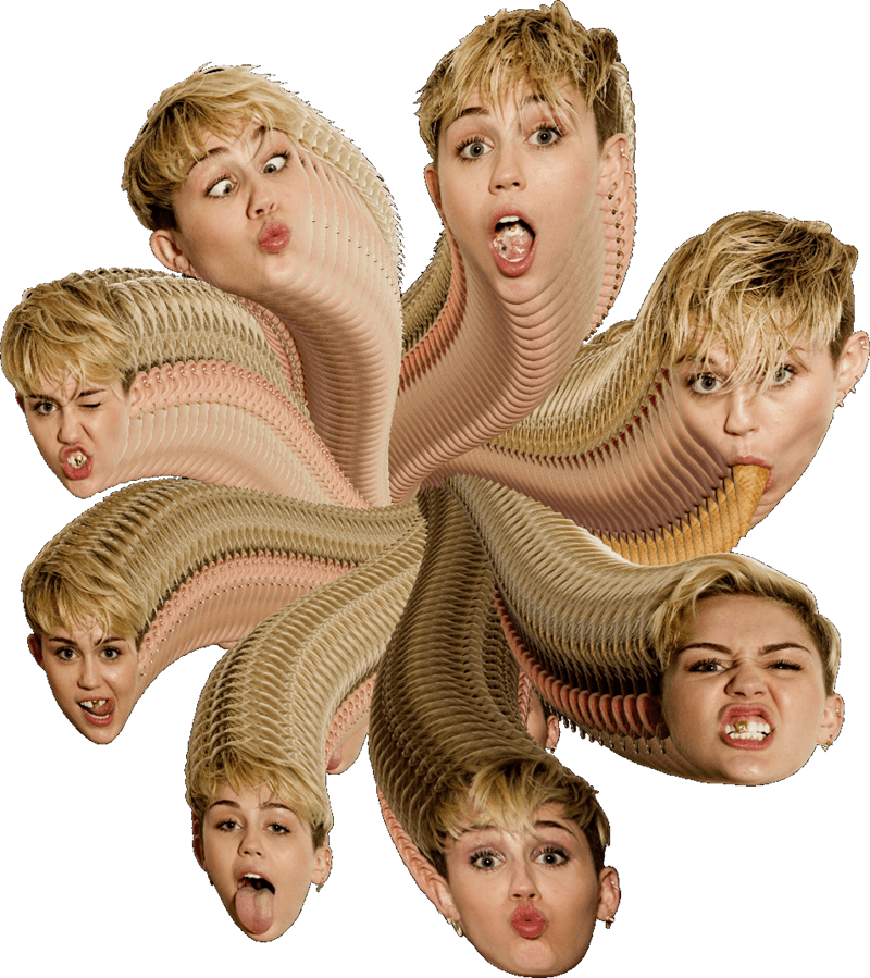 Miley Cyrus Bargerz Tour Visuals - Miley Cyrus Photoshop (800x899), Png Download