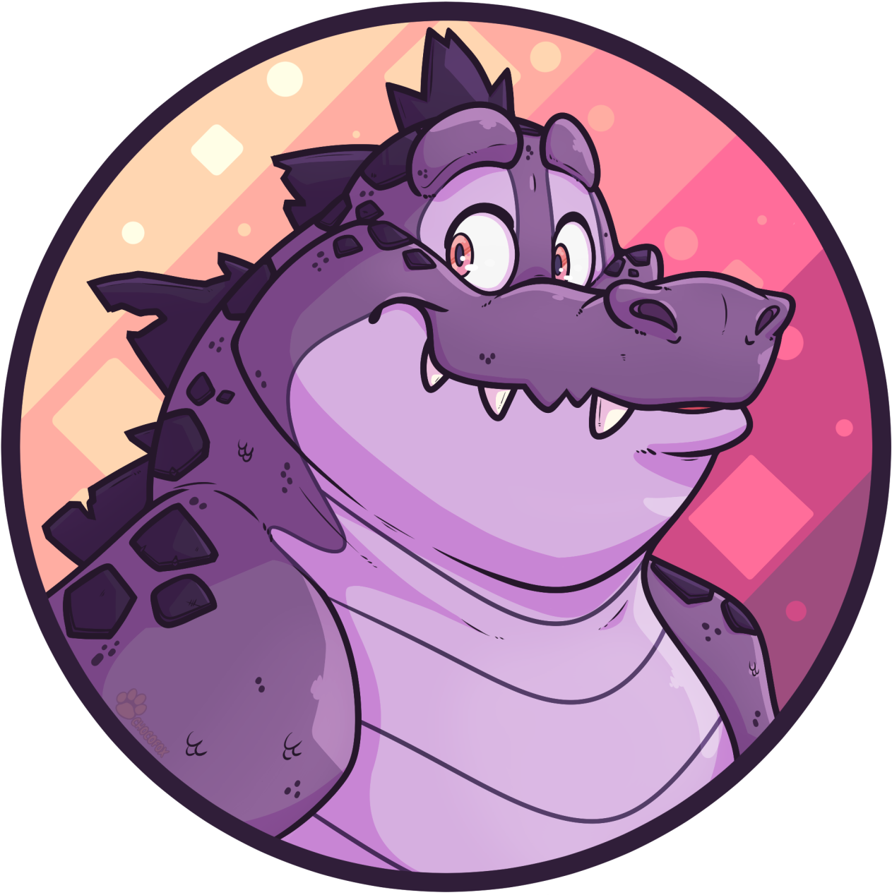 Taro Gator - Cartoon (1280x1280), Png Download