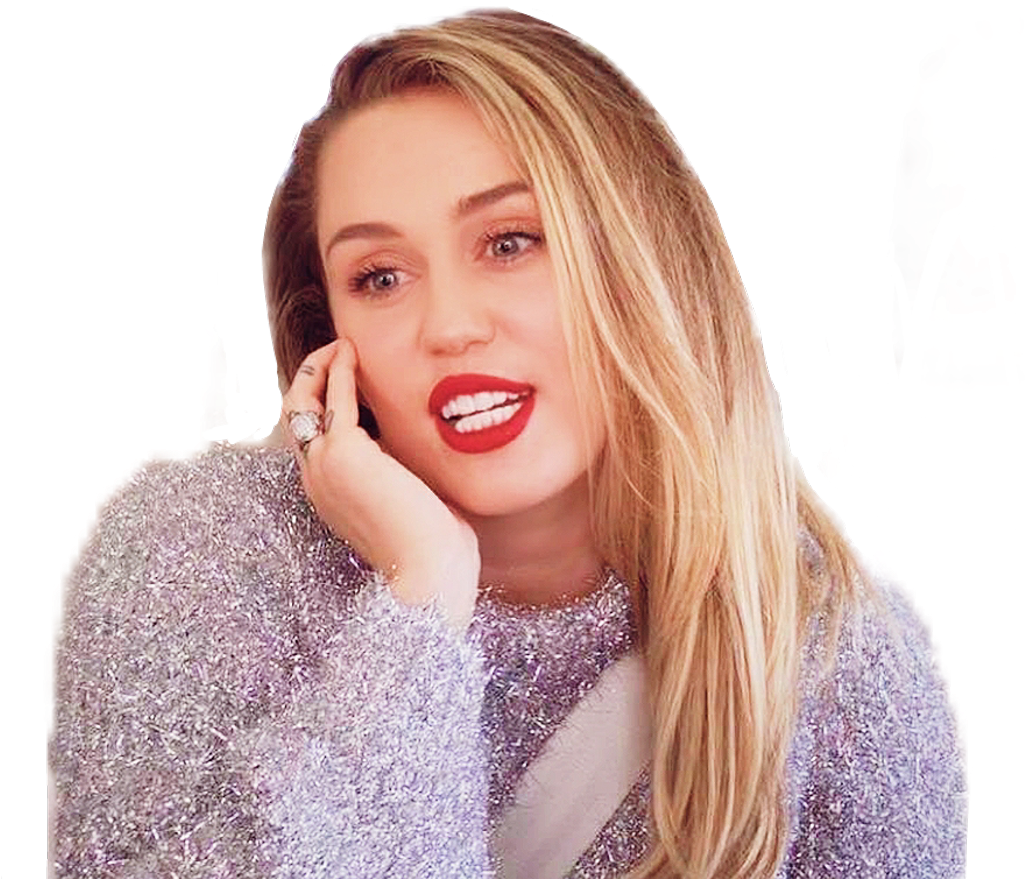 Miley Sticker - Photo Shoot (1024x1001), Png Download