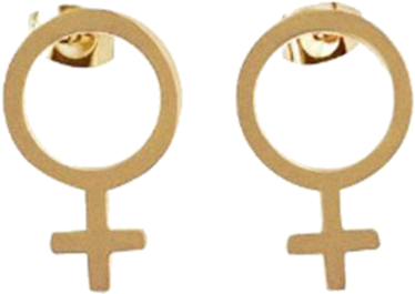 Large Venus Earrings - Earrings (951x1015), Png Download