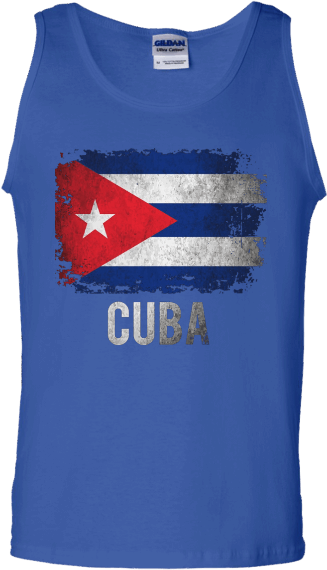 Cuba Flag Shirts Vintage Distressed T-shirt Tank Top - T-shirt (1155x1155), Png Download