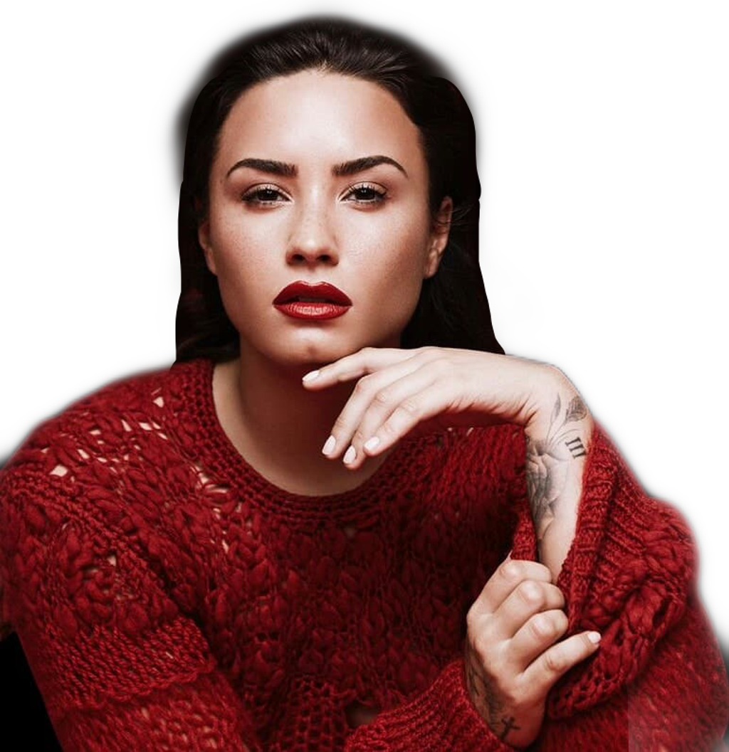 Transparent Sticker - Demi Lovato Daddy Issues (1024x1057), Png Download