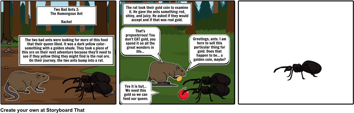 Two Bad Ants - Cartoon (1164x385), Png Download