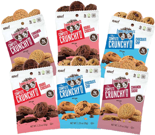 The Lenny & Larry's Whole Buncha Crunch Bundle - Chocolate Chip Cookie (1111x736), Png Download