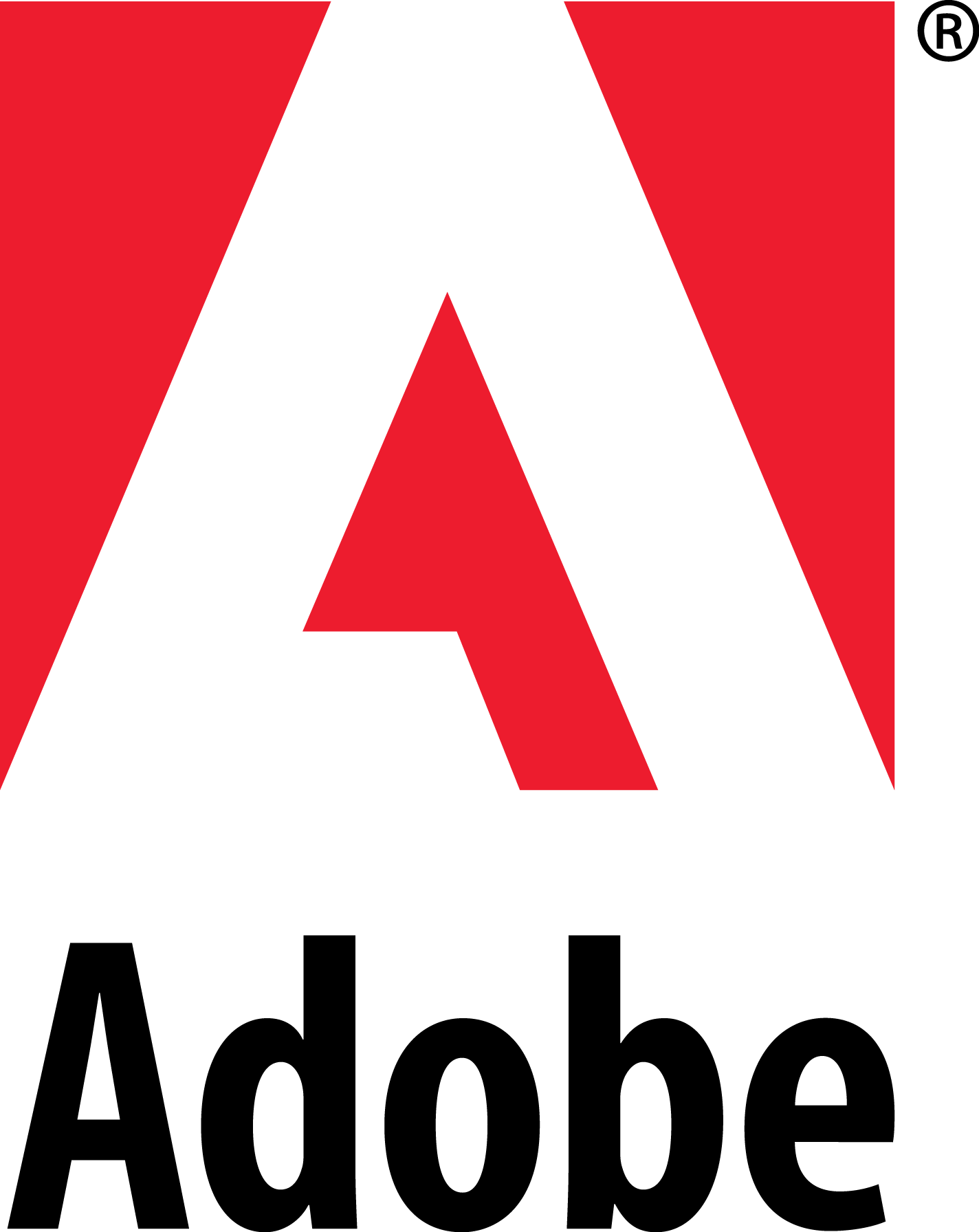 Adobe Logo Png - Computer Softwares Adobe (1424x1792), Png Download