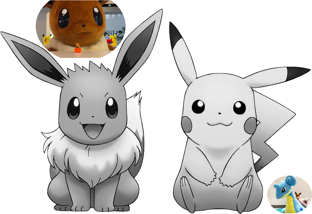 O-mega Pokemon Xy - Eevee And Pikachu Deviantart (1081x739), Png Download