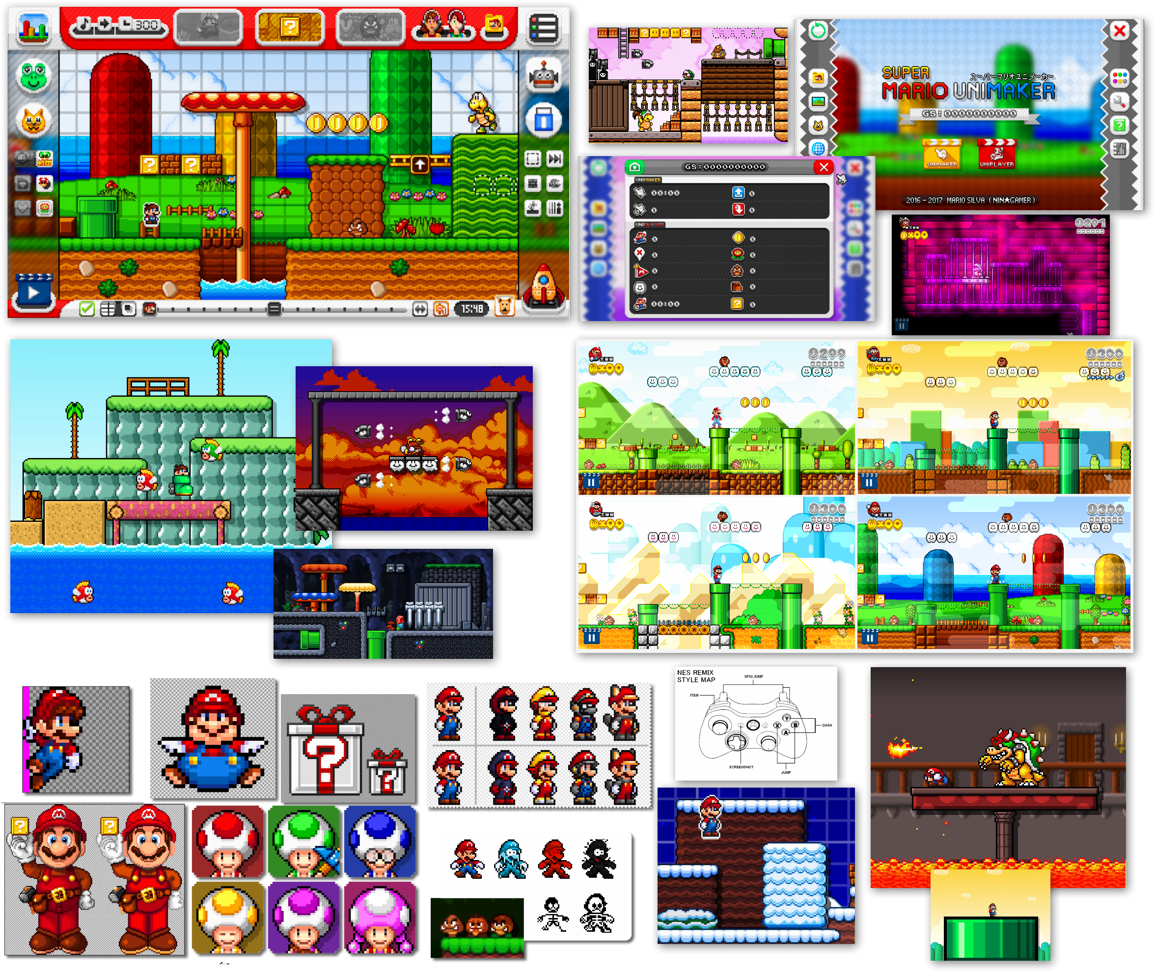 Http - //i - Imgur - Com/cncarfp - Super Mario Unimaker 2.0 (2384x2000), Png Download