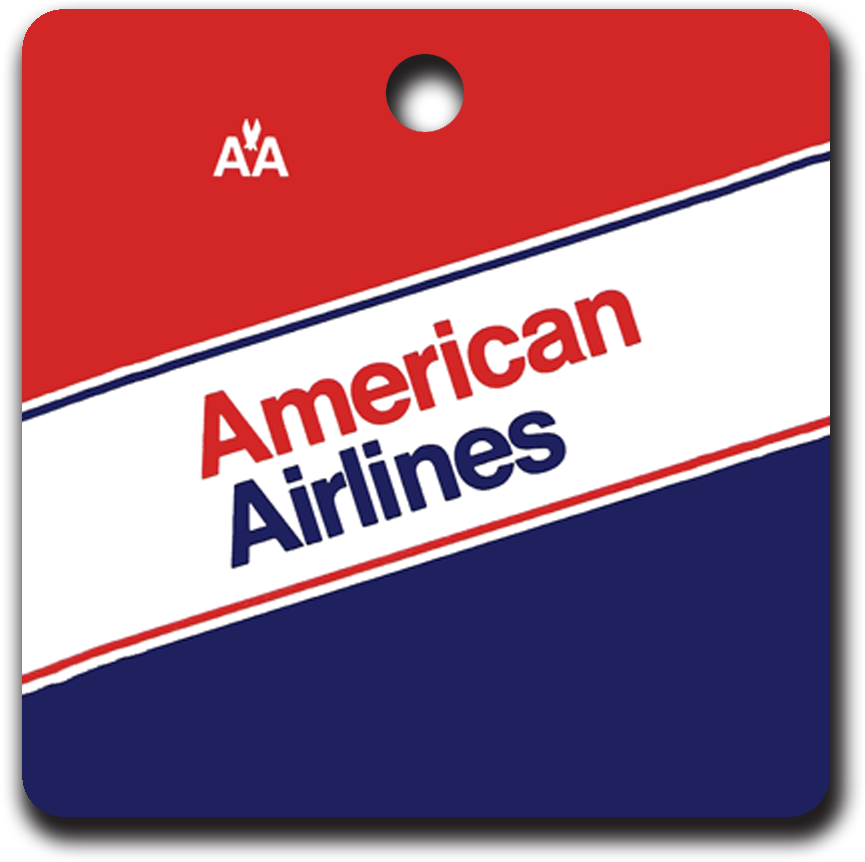 American Airlines 80's Ticket Jacket Ornaments - Graphic Design (900x900), Png Download