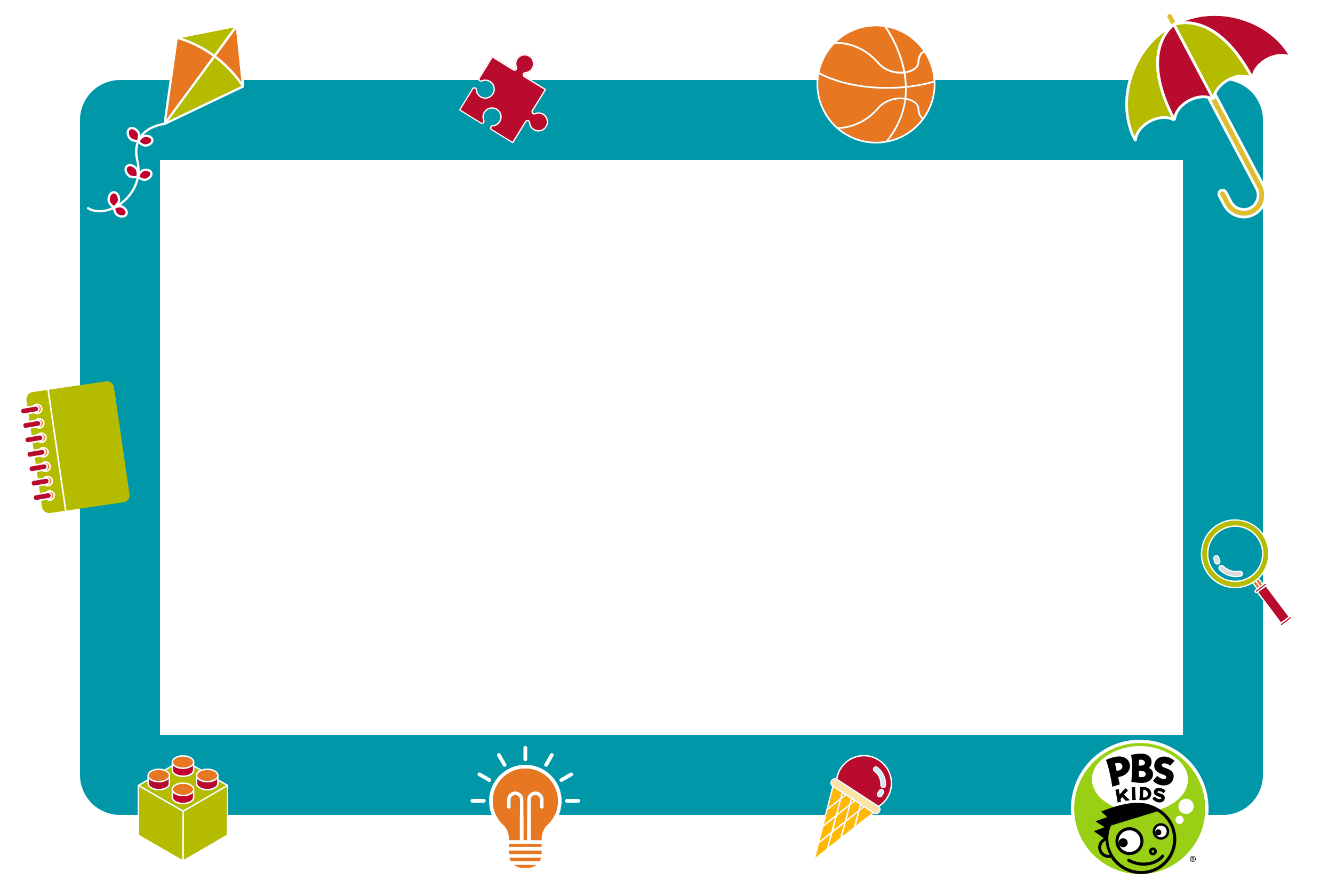 Pbs Kids Page Frame Open - Pbs Kids (2520x1680), Png Download