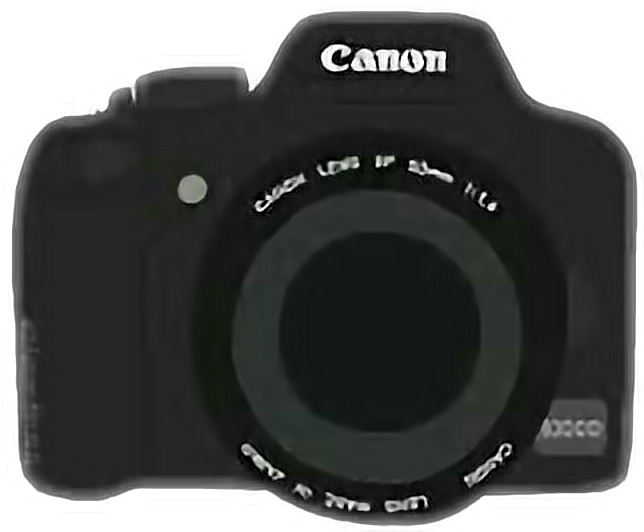 Camera Lens Clipart Picsart - Cute Tumblr Camera Png (644x532), Png Download