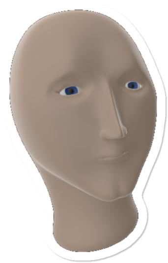 Meme Man - Face Mask (650x650), Png Download
