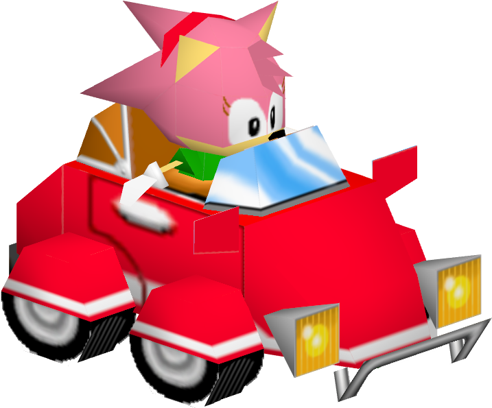 Download Zip Archive - Amy Rose Sonic R (750x650), Png Download