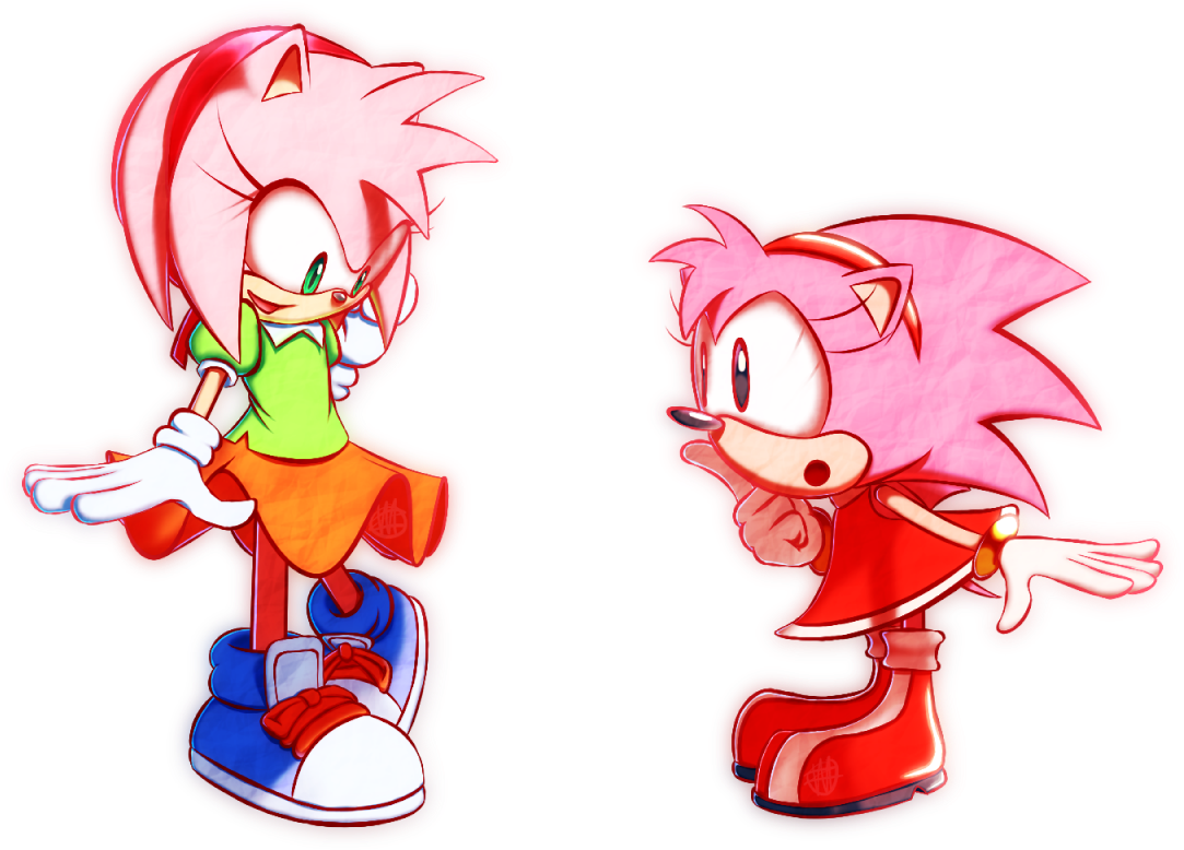 Amy Rose Outfit Swap - Amy Rose Outfit (1096x796), Png Download