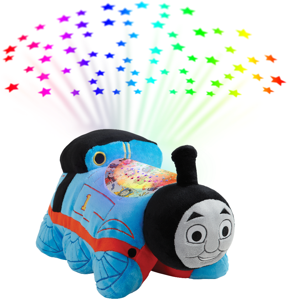 Thomas The Tank Engine Sleeptime Lite With Colorful - Pillow Pets Sleeptime Lites (1000x1000), Png Download