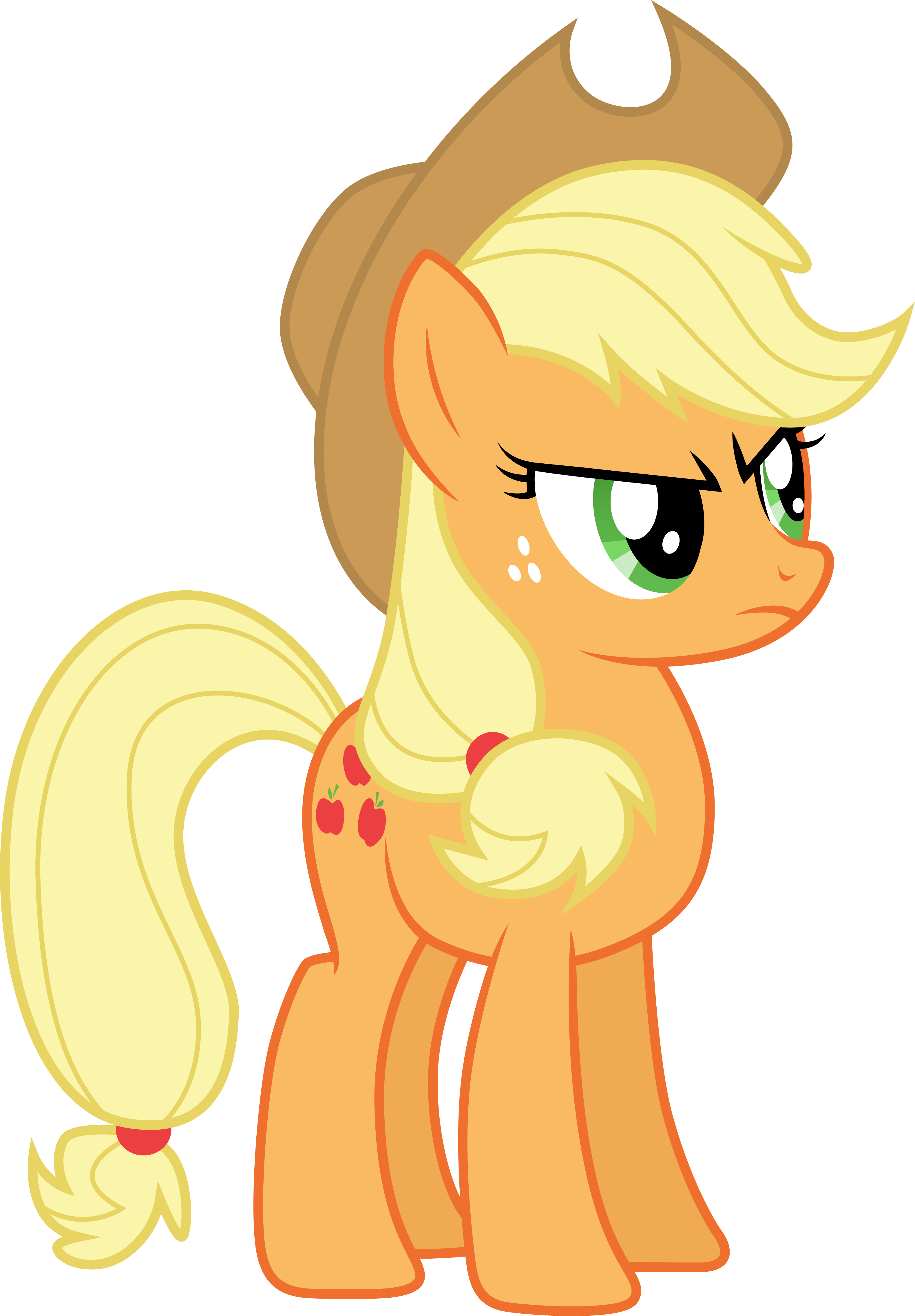 1159710 - My Little Pony Applejack Angry (3159x4541), Png Download
