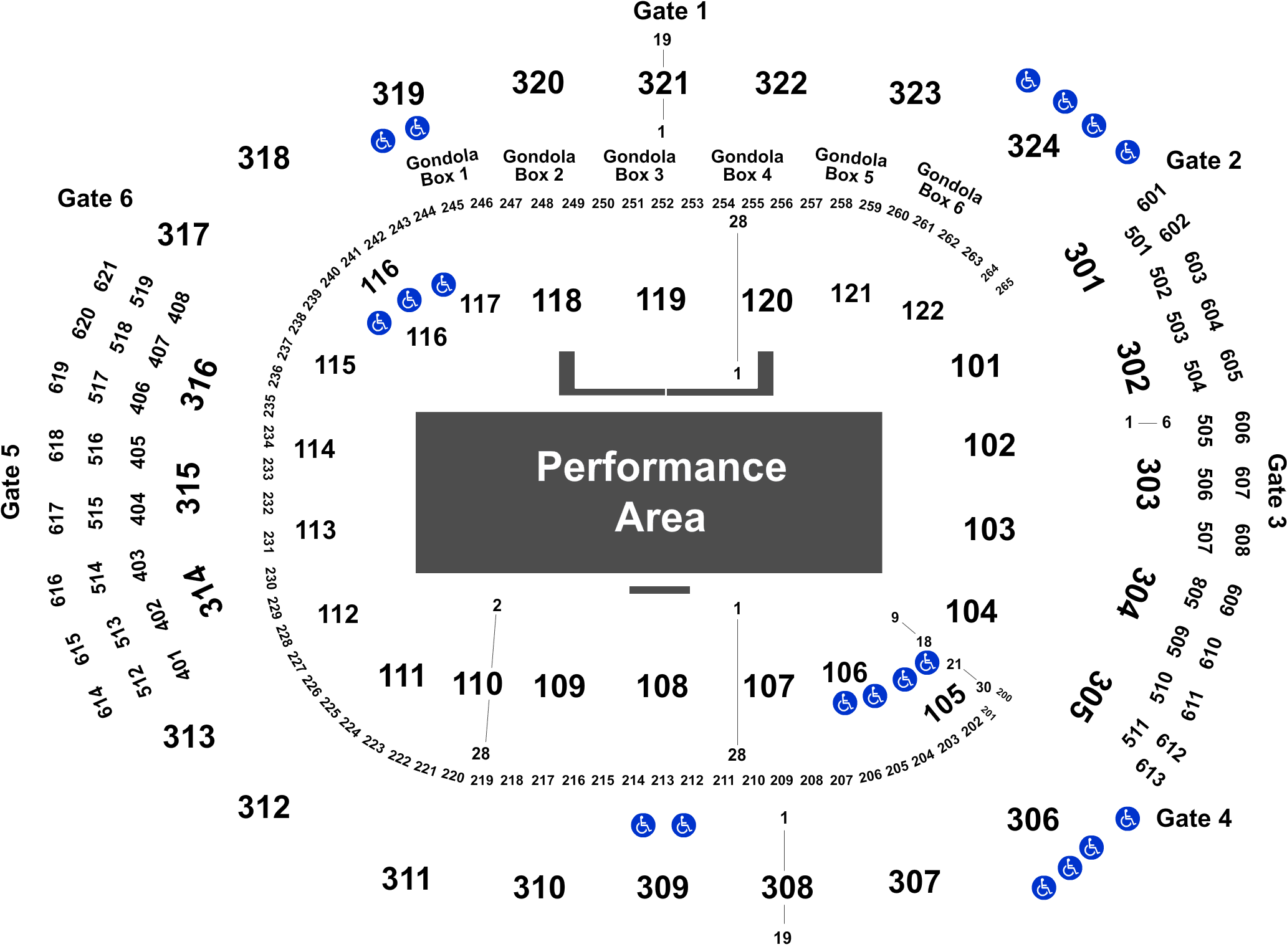 Scotiabank Arena Section 307 (2100x1588), Png Download