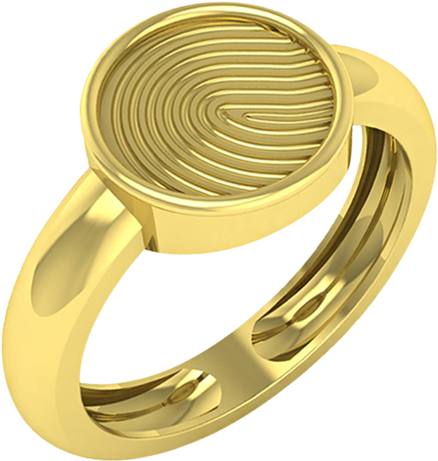 Personalized Fingerprint Anniversary Gifts India - Engagement Ring (900x900), Png Download
