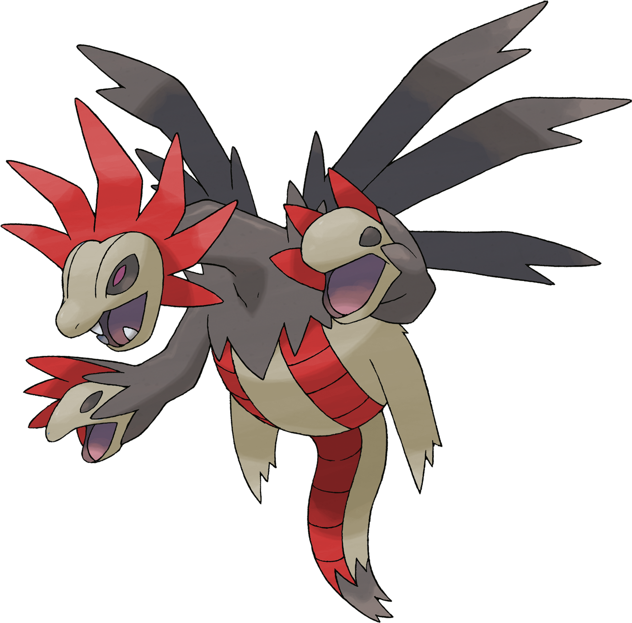 Endgegner - Pokemon Hydreigon (1280x1280), Png Download