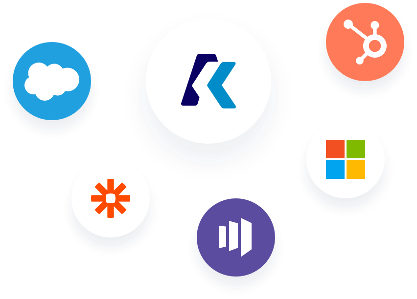 Image Of Logos From Salesforce, Zapier, Marketo, Oracle, - Circle (852x612), Png Download