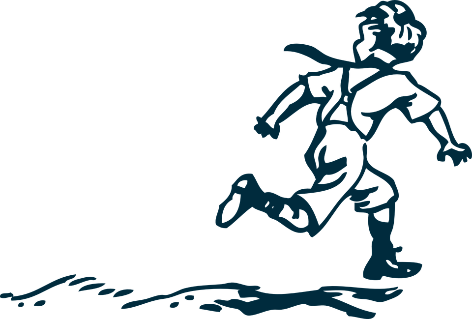 Kid Running Png - Running Boy Clip Art (960x649), Png Download