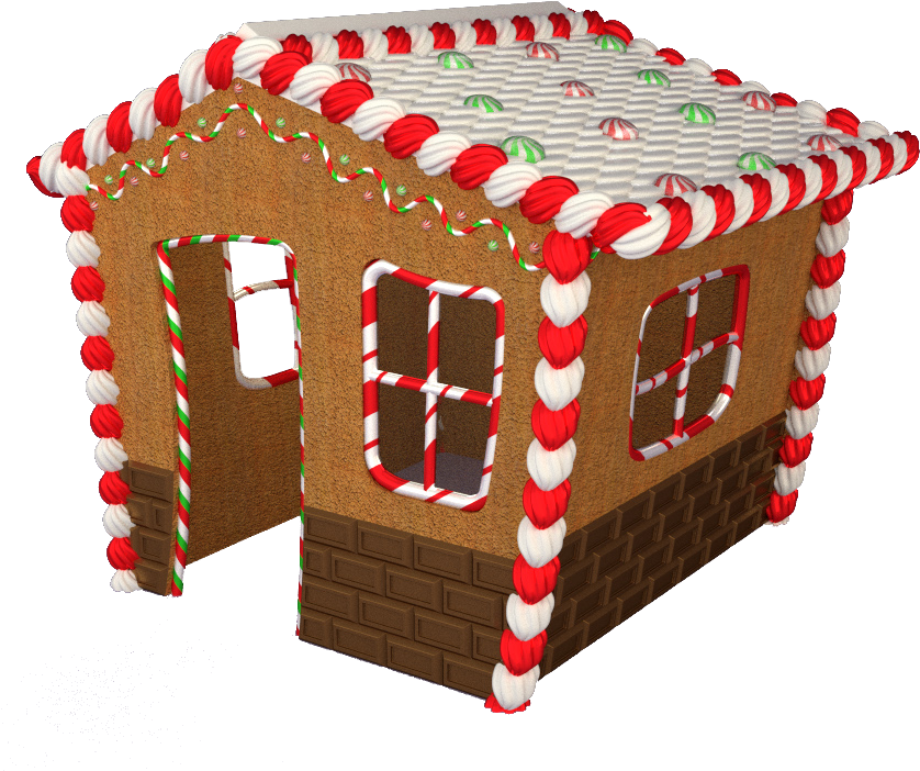 Gingerbread Freeuse Stock - Gingerbread House (856x756), Png Download