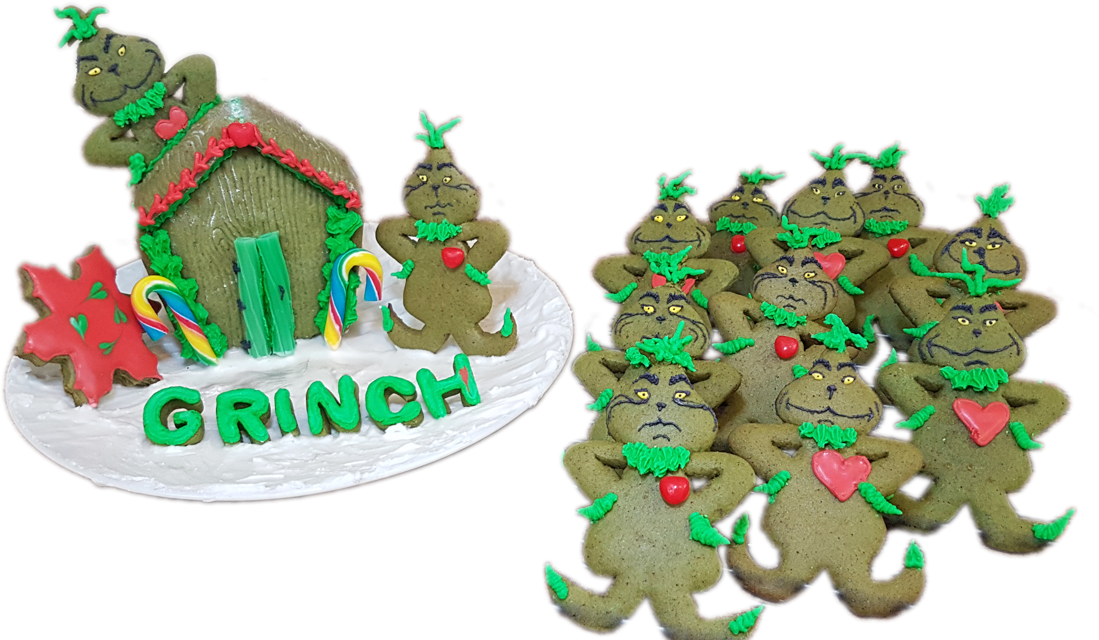 Grinch Gingerbread Men Cookies Pinn (4032x2268), Png Download
