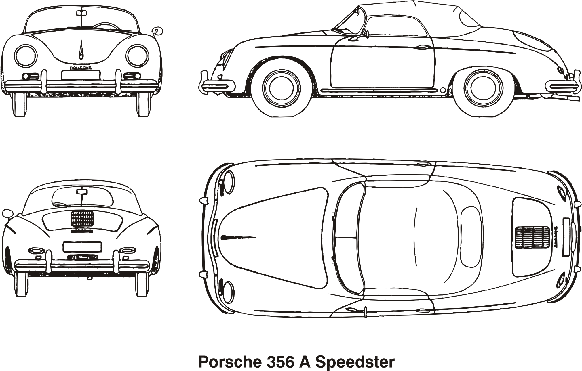 This Free Icons Png Design Of Porsche 356 A Speedster, (2022x1290), Png Download